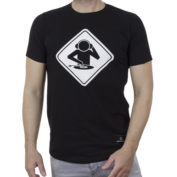 Κοντομάνικη Μπλούζα T-Shirt Cotton4all 21-214 SS21 Μαύρο