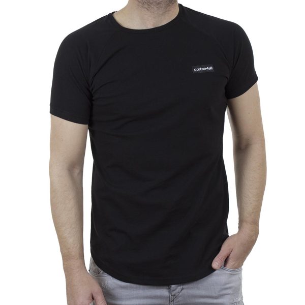 Κοντομάνικη Μπλούζα T-Shirt Cotton4all 21-234 SS21 Μαύρο