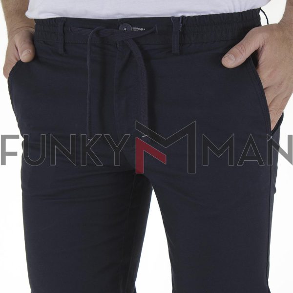 Παντελόνι Chinos με Λάστιχο Special Fabric DOUBLE CP-235 SS21 Navy