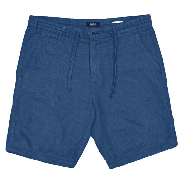 Chinos Shorts Special Fabric με Λάστιχο DOUBLE MSHO-128 Μπλε