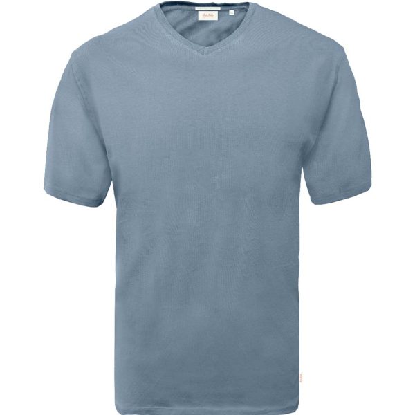 T-Shirt V-Neck DOUBLE TS-151 ανοιχτό Μπλε
