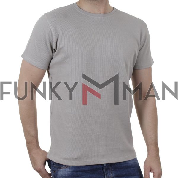 Special Fabric T-Shirt DOUBLE TS-154 Γκρι