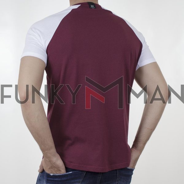 Raglan Sleeve T-Shirt Cotton Flama DOUBLE TS-157 Cherry