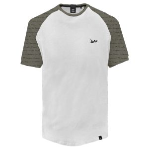 Raglan Sleeve T-Shirt Cotton Flama DOUBLE TS-157 Λευκό