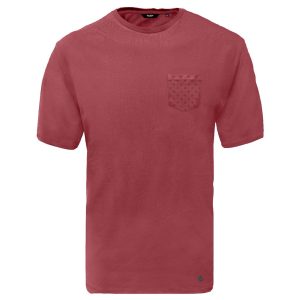 Chest Pocket T-Shirt DOUBLE TS-159 Berry