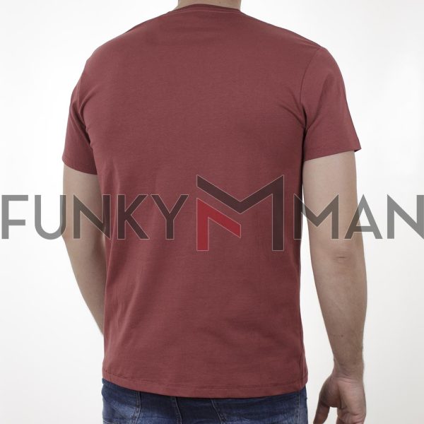 Chest Pocket T-Shirt DOUBLE TS-159 Berry