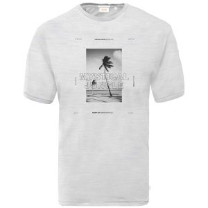 Graphic Print T-Shirt DOUBLE TS-168 Off White