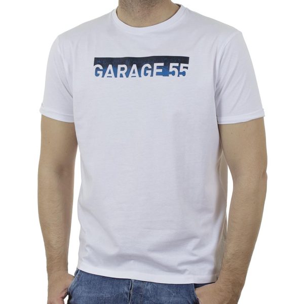 Κοντομάνικη Μπλούζα Garage55 GAM003-235-04 Λεύκο