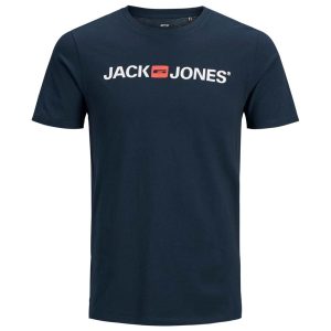 Κοντομάνικο Slim Fit T-Shirt JACK & JONES Navy