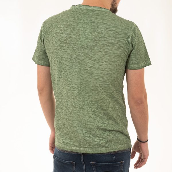 Κοντομάνικη Μπλούζα T-Shirt Back2Jeans B19 SS21 Olive