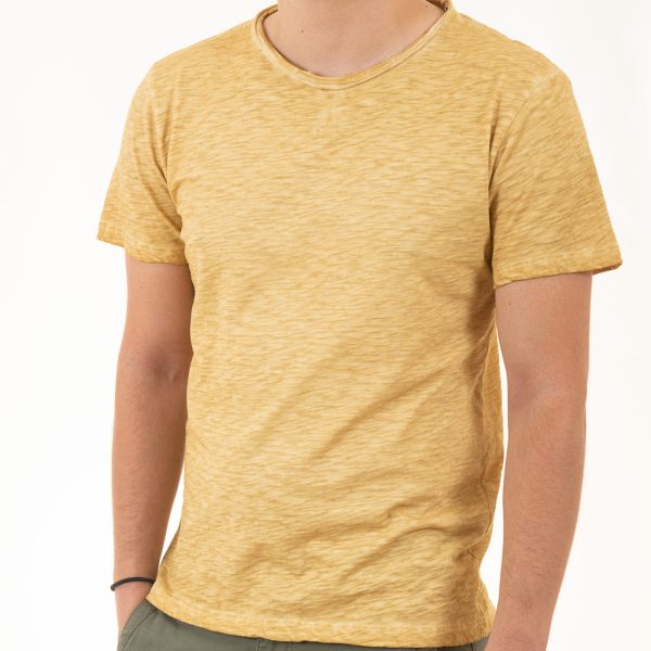 Κοντομάνικη Μπλούζα T-Shirt Back2Jeans B19 SS21 Κίτρινο