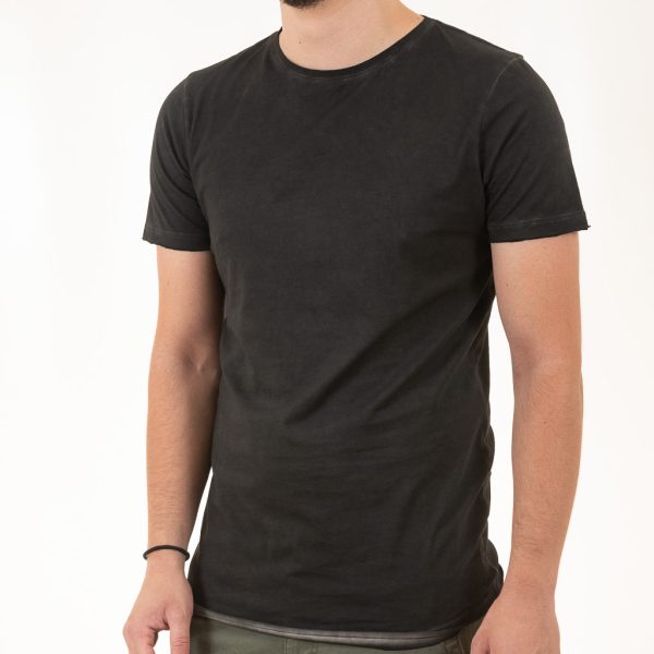 Κοντομάνικη Μπλούζα T-Shirt Back2Jeans B31 SS21 Μαύρο