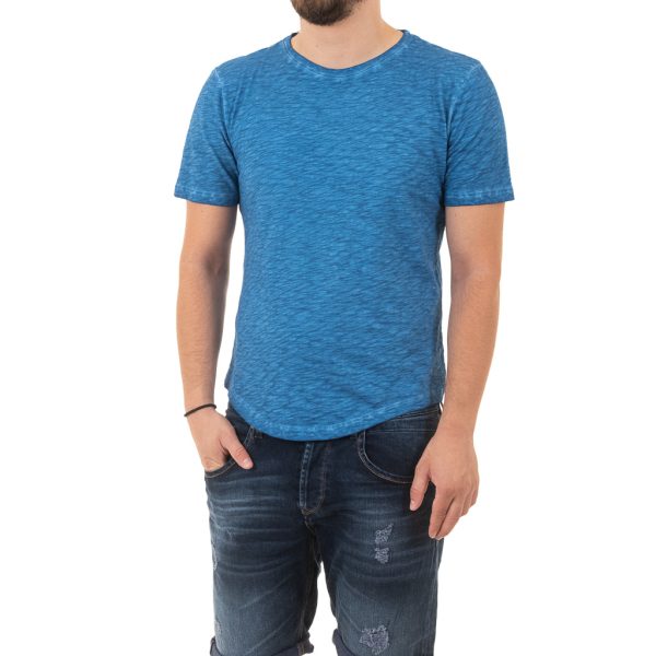 Κοντομάνικη Μπλούζα T-Shirt Back2Jeans B4 SS21 ρουά Μπλε