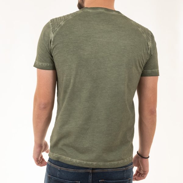 Κοντομάνικη Μπλούζα T-Shirt Back2Jeans B52 Χακί