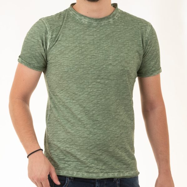 Κοντομάνικη Μπλούζα T-Shirt Back2Jeans MD32 Pesto