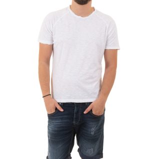 Κοντομάνικη Μπλούζα T-Shirt Back2Jeans MOD 01 Λευκό