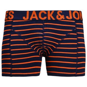 Boxer JACK & JONES 12176602 Ριγέ Navy Πορτοκαλί