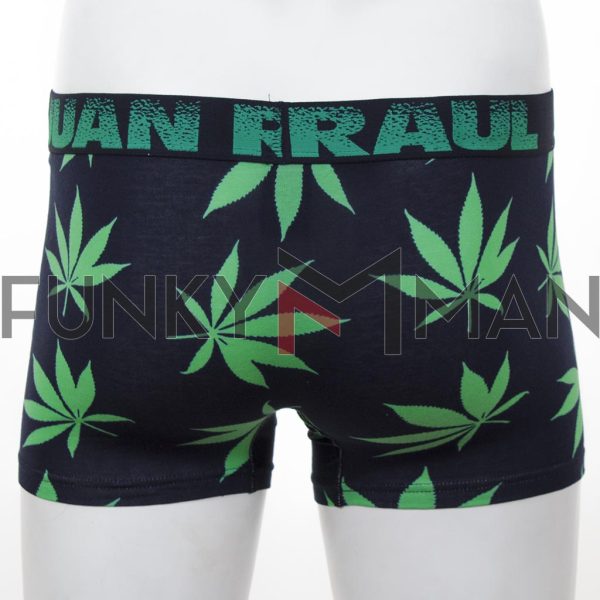 Boxer All Over Print JUAN RAUL Cannabis Μπλε