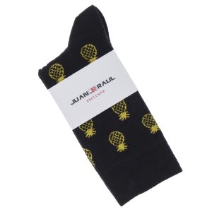 Κάλτσες JUAN RAUL Pineapple ONE SIZE 40-45 Μαύρο