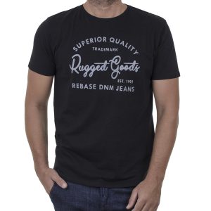 Κοντομάνικο T-Shirt REBASE RTS-131B SS21 Μαύρο