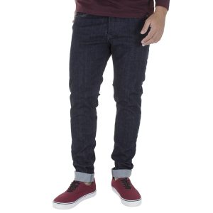 Jean Παντελόνι Slim Fit DAMAGED jeans US15A σκούρο Μπλε
