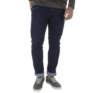Jean Παντελόνι Slim Fit DAMAGED jeans US28Z σκούρο Μπλε