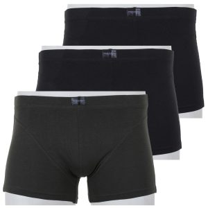 Εσώρουχο Μπόξερ DOUBLE Underwear MB-3 FW21 Σετ 3 τεμ. Μαύρο & Γκρι
