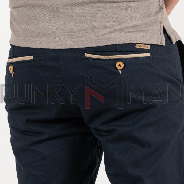 Special Fabric Chinos Casual Παντελόνι DOUBLE CP-241 Navy