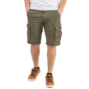 Cargo Casual Special Fabric Βερμούδα DOUBLE MSHO-135 Χακί
