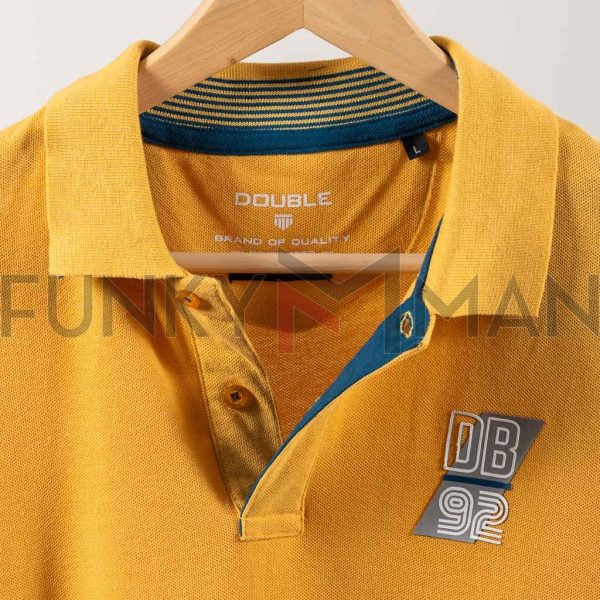 Pique Fashion Polo DOUBLE PS-275S Κίτρινο
