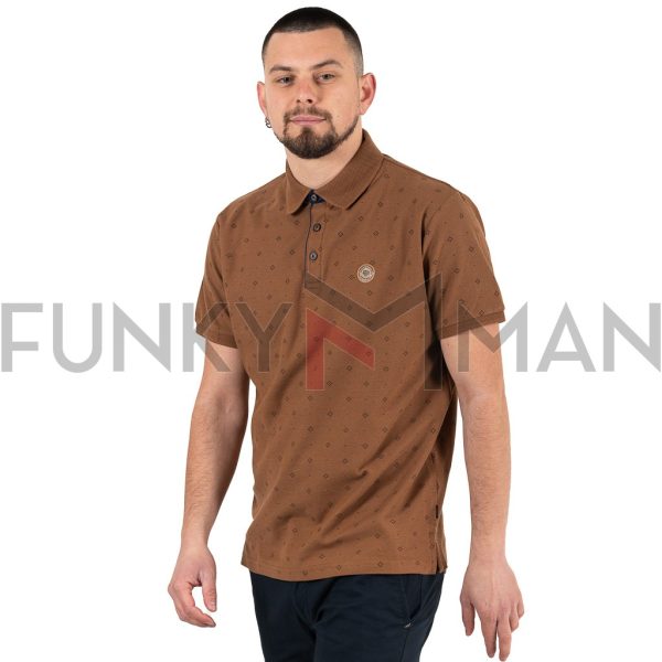 All Over Print Polo DOUBLE PS-280S Camel
