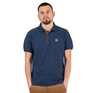 All Over Print Polo DOUBLE PS-280S Navy