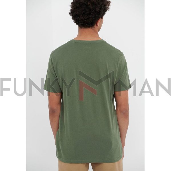 T-Shirt FUNKY BUDDHA FBM005-022-04 Χακί