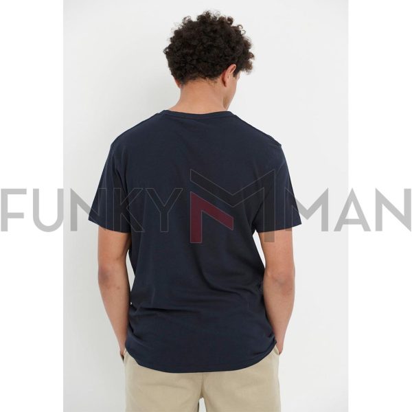T-Shirt FUNKY BUDDHA FBM005-022-04 Navy