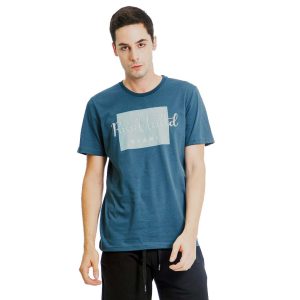 Κοντομάνικη Μπλούζα T-Shirt Paco & CO 13526 μπλε Denim