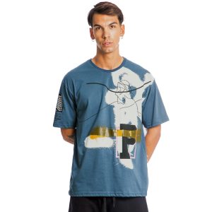 Κοντομάνικη Μπλούζα T-Shirt Paco 13564 μπλε Denim