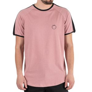 Round Neck Raglan T-Shirt DOUBLE TS-187 Ροζ