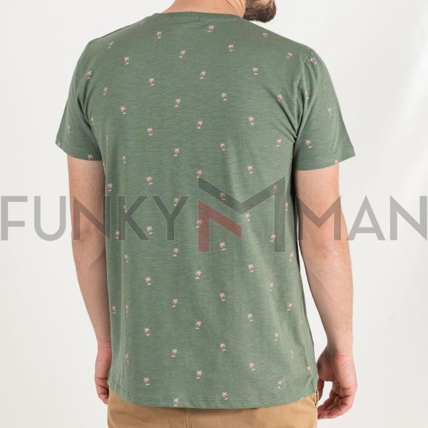 All Over Print Fashion T-Shirt DOUBLE TS-191 Χακί