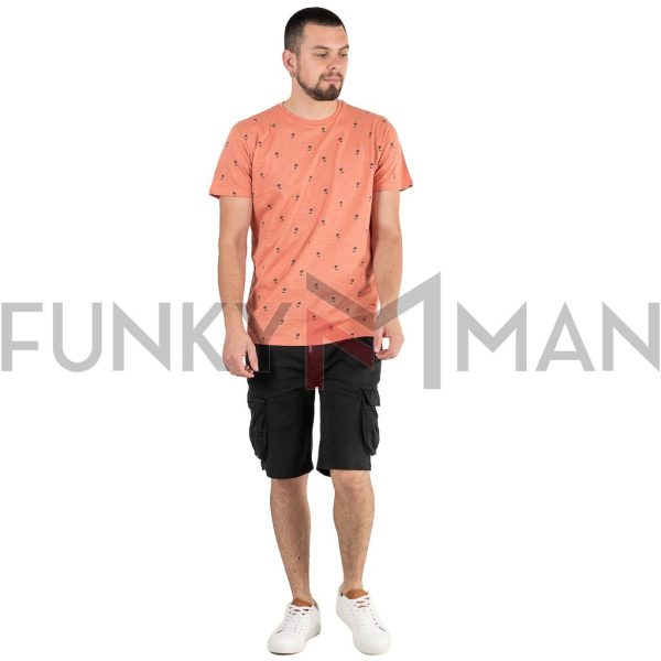 All Over Print Fashion T-Shirt DOUBLE TS-191 Coral