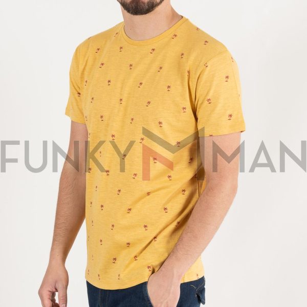 All Over Print Fashion T-Shirt DOUBLE TS-191 Κίτρινο