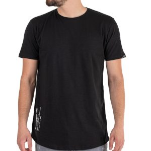 Front & Back Print T-Shirt DOUBLE TS-195 Μαύρο