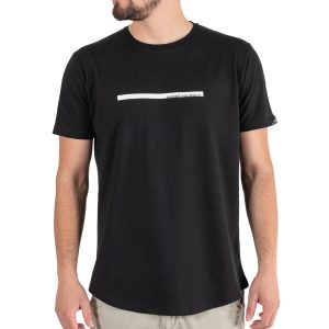 Front & Back Print T-Shirt DOUBLE TS-196 Μαύρο