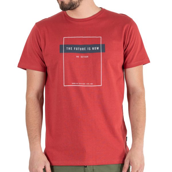 Graphic Print T-Shirt DOUBLE TS-199 Κόκκινο
