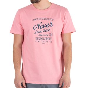 Graphic Print T-Shirt DOUBLE TS-200 Ροζ