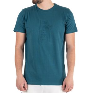 Embossed Graphic T-Shirt DOUBLE TS-202 Petrol