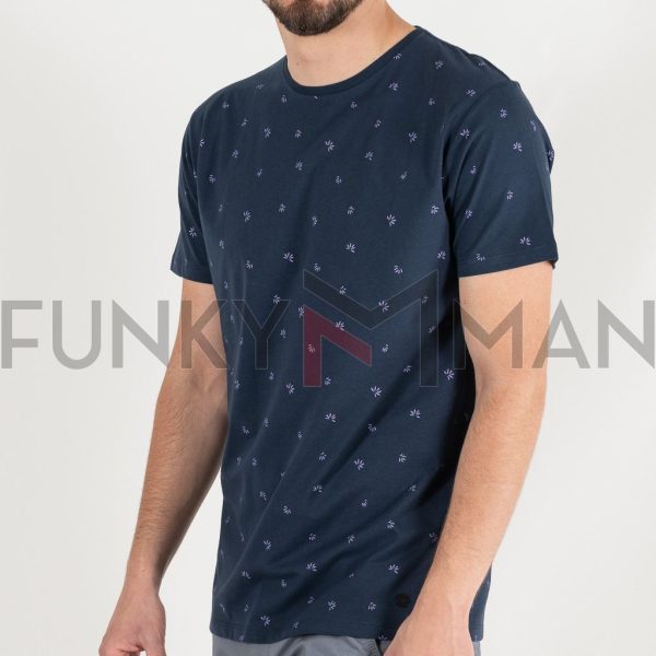 Fashion All Over Print T-Shirt DOUBLE TS-207 Navy