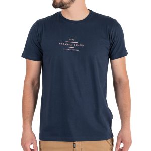 Graphic Print T-Shirt DOUBLE TS-216N Navy