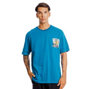 Κοντομάνικη Μπλούζα T-Shirt Paco 13561 Πετρόλ