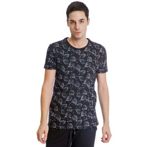 Κοντομάνικη Μπλούζα All Over Print T-Shirt Paco 13572 Μαύρο