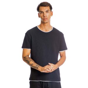 Κοντομάνικη Μπλούζα T-Shirt Paco 13628 Μαύρο